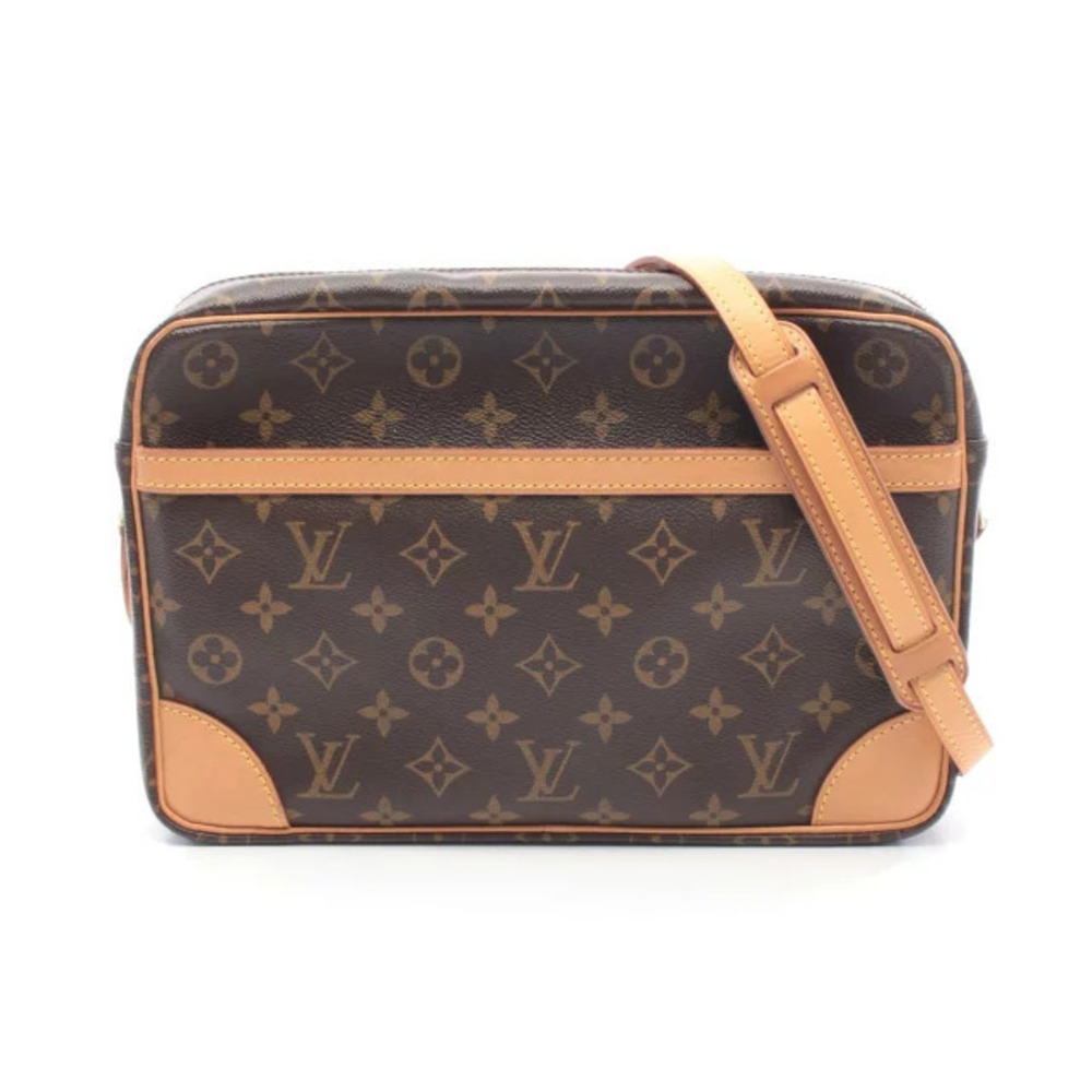 Louis Vuitton Trocadero Shoulder Bag Canvas Leather Monogram Brown